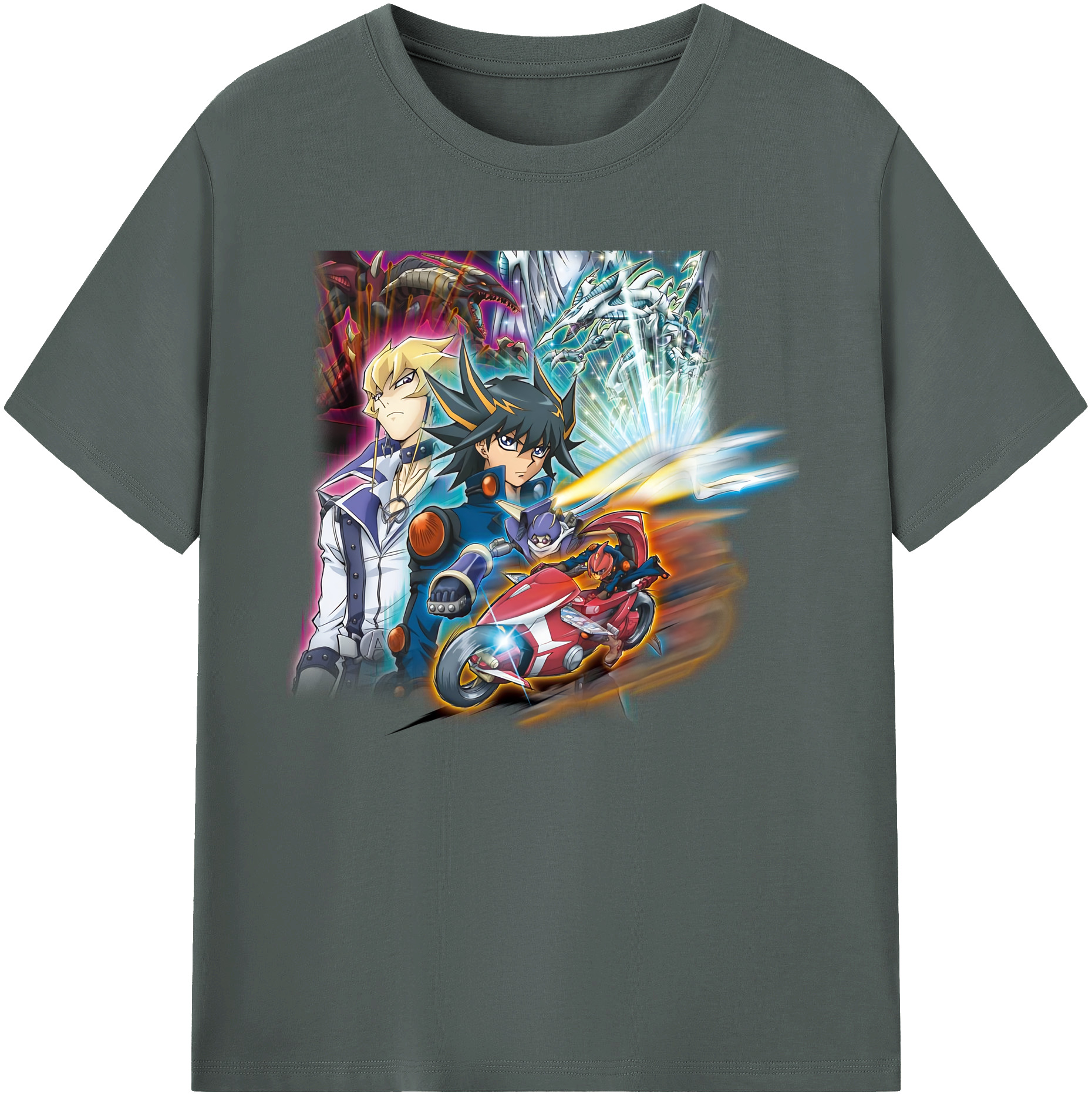 （画像用） 遊☆戯☆王 Yu-Gi-Oh! 綿100％ メンズ半袖Tシャツ｜肌触りやわらか＆通気性